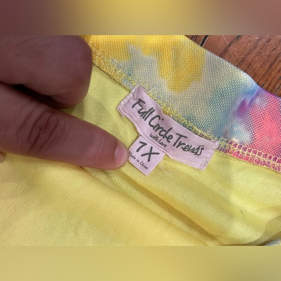 Floral circle trends 
Vibrant High-Low Tie-Dye Skirt - Picture 5 of 9